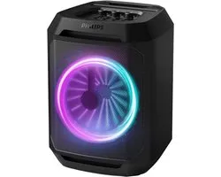 Philips Bluetooth Party Speaker TAX2208 – Karaoke – Feestverlichting – DBB Bass Boost – Tot 7 uur speeltijd-Zwart
