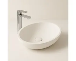 AquaVik Waskom Vika Solid Surface 59x35x11 Mat Wit