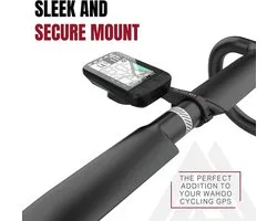 SnelShoppen - Support de compteur de vélo KOM pour Wahoo Elemnt, compatible avec Bolt, Roam, Mini - Léger 24g - Support frontal de cintre en rouge pour le cyclisme