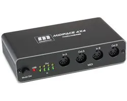 Miditech MIDIFACE 4x4 thru/merge 4 IN + 4 OUT + stand alone - MIDI-interface