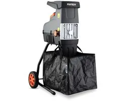 FUXTEC elektrische tuinhakselaar FX-EGH2800T | rolhakselaar 2800W | max. 44mm takken | 60L opvangbak | stille werking met omkeer- en overbelastingsbeveiliging