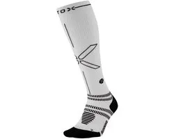 STOX Energy Socks Hardloopsokken Heren - Compressiekousen - Compressie Sokken Hardlopen - Sportsokken Wit - Maat XL: 46-49 - 1 Paar
