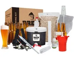 Brew Monkey Platinum Weizen - Bierbrouwpakket - Brouwen met Verse Ingrediënten - Zelf Bier Brouwen Bierpakket - Startpakket - Gadgets Mannen - Vaderdagcadeau - Verjaardagscadeau voor Mannen - Origineel bier Cadeau