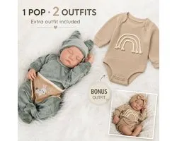 Poupée Bébé Reborn Réaliste - 46 cm (18 pouces) - Poupée Vinyle Douce Handgemaakt - Bébé Nouveau-né Réaliste - Jouet & Cadeau - garçon
