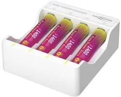 Ansmann Pure Power Set 4× Micro AAA Akkus und Lademodul Pile AAA rechargeable (crayon) Li-ion 1250 mAh 1.5 V 1 pièce(