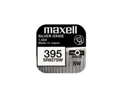 1 stuk - Maxell 395 SR 927 SW Silver Oxide horlogebatterij