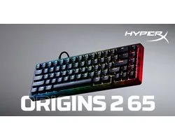 HyperX Origins 2 65 – Compact 65% mechanisch gaming‑toetsenbord – RGB – US QWERTY