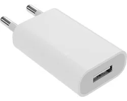 YSONIC Oplader - Universele Lader - USB A Poort Adapter - Type A Stekker - Geschikt voor Smartphones - Wit