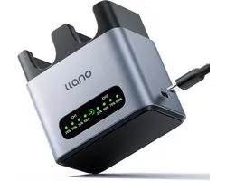 llano 20W LP-E17, Fast Dual Slot Charger Compatible with Canon Camera Batteries EOS R50,R8, R10,R100, RP,T6i, T7i - ShopVlot