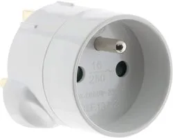 M UK/F France Adapter - Wit