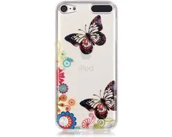 Peachy Colorful Case Papillons Fleurs iPod Touch 5 6 7 Clear Case