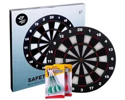 Jeu de fléchettes Longfield Dart Board Safety + Flèches de fléchettes