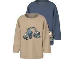 NAME IT - T-shirt pour homme NMMKARKE 2P LS TOP BOX