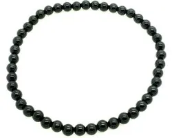 Bracelet Onyx 4 mm noir contre le stress
