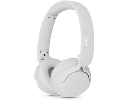 PHILIPS TAH4000 draadloze on-ear hoofdtelefoon, 70 uur afspeeltijd, Dynamic Bass, 32 mm drivers, Bluetooth 6.0 Multipoint, snelkoppelen, vervangbare kussentjes & batterij, licht & opvouwbaar – Wit