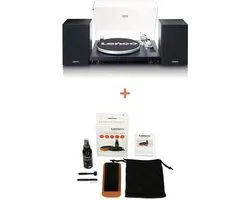 Lenco Platenspeler Bundel LS-500BK + TTA-5IN1 - Platenspeler met Bluetooth en externe Speakers + Cleaning Kit