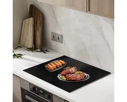 GETRICH 78x52cm Large Induction Hob Protector Mat Silicone Induction Hob Cover (Magnetic) Hob Scratch Protector BPA Free Multifunctional Silicone Mats Heat Resistant Stove