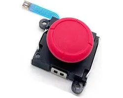 3D Analog Joystick Joy-Con Replacement Left-Right Repair Kit - Thumb Sticks Sensor geschikt voor NS Switch Joycon Controller and Switch Lite Console - rood