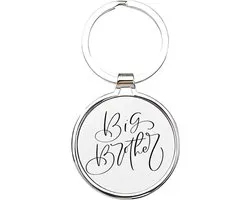 Akyol - Big brother Sleutelhanger - broer - De leukste broer - Broer sleutelhanger - broers sleutelhanger - Sleutelhanger voor je broer - Familie sleutelhanger - verjaardagscadeautje - Broer cadeau - Brother - broertje - 4 x 7,5 CM