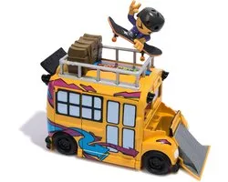 Tech Deck Sk8 Crew - 2-in-1 transformerende Ultra Sk8-bus met opbergruimte, vingerskateboard en figuur