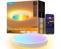 Govee slimme plafondlamp Matter RGBICWW - 4300 lumen - 15 inch - Ø 38 cm