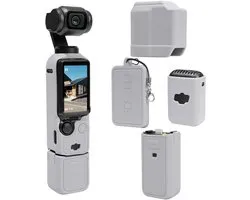 Casalora Housse de protection pour DJI Osmo Pocket 3 - Silicone - Coque - Accessoires caméra d'action - Gris