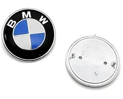 Emblème BMW - Logo pour coffre/capot - 2 broches - 82 mm