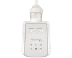 Chauffe-biberon nomade - Chauffe-biberon sans fil - Chauffe-biberon pour l'allaitement avec minuterie et veilleuse - Chauffe-biberon 11 en 1 - Maintient le lait au chaud pendant 48 heures, sans BPA, chauffage rapide - Température réglable