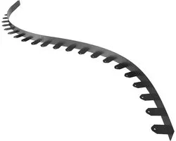 FIVMEN Grass Edge Metal Border Border Galvanised with 25 Ground Anchors Flexible Lawn Border Black 100 x 5 cm Pack of 5