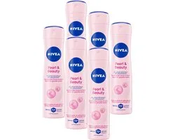 NIVEA Pearl & Beauty Spray Déodorant - 6 x 150 ml - Pack avantageux