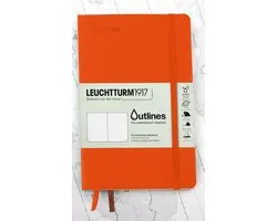 Leuchtturm1917 A5 Medium Wheatherproof Notitieboek dotted Signal Orange