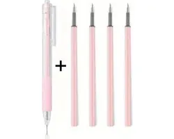 DW4Trading Couteau à découper le papier stylo rose avec 4 lames de rechange - Hobby - Artisanat - Découpe