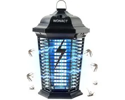 Wonact Muggenlamp - 4000V - Muggenvanger - Elektrische Insectenlamp tegen Muggen, Fruitvliegjes en Motten - Voor Binnen en Buiten - IPX4 Waterbestendig - 190cm Snoer - Aan-/Uitknop - 20W - Alternatief voor Muggenspray, Muggenstekker, Muggennet