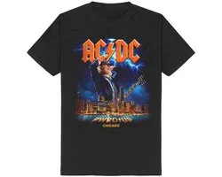 AC/DC PWRUP Chicago Heren T-shirt - zwart - L