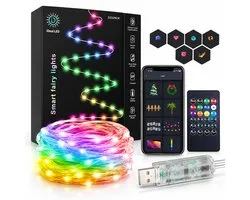Sounix Led strip - 20 meter met Smart App en Afstandsbediening - 200 LED - RGB - Dimbaar - Smart LED light verlichting