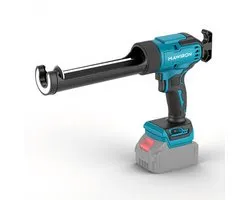 Pistolet à mastic, pistolet à mastic électrique sans gouttes avec 200 kg de force de poussée, pistolet à mastic silicone sans fil avec technologie de débit constant, pistolet à mastic léger avec éclairage LED (batterie non incluse)