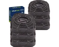 3x Koolstoffilter voor Climadiff 99290001 (2st.)