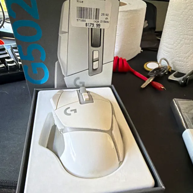 Logitech G502 X PLUS Wireless Gaming Mouse 25600 DPI White 910-006169