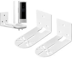 Set van 2 beveiligingscamera's, wandhouder voor Ring Stick Up Cam (binnen/buiten), metalen houder met kleef- of schroefmontage