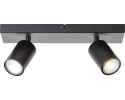 Brilliant Jello - Plafondspot - GU10 2x4,5W - 3000K - Zwart