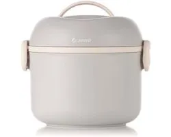 Bouteille Thermos - Contenant Aliments Bébé - Garde au Chaud - Double Paroi Inox - 1 Litre - Beige
