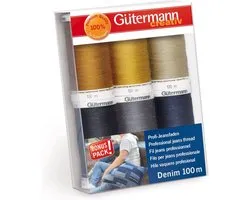 Gütermann Jeans Garen set 6 x 100m - Super-sterk garen - Gutermann