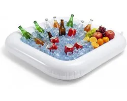 Inflatable Ice Serving Bar, Inflatable Ice Tray for Food, Drinks Salad Bar Buffet ICES Cooler, Portable Blow Up ICES Tray for Parties, Picnic, BBQ, Camping