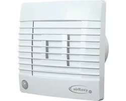 Badkamerventilator met Automatische Sluitklep, Bewegingssensor en Timer 150 mm wit - Prestige 150ZGMS