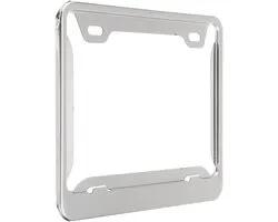 Motorcycle License Plate Holder Frame - Stainless Steel 22.5x16.5CM
