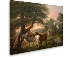 Thomas Gainsborough - Landscape with Peasant and Horses (18th Century) - Landschap met boer en paarden (18e eeuw) - 2:3