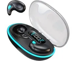 Slaaphoofdtelefoon met botgeleiding, hoofdtelefoon met digitaal led-display, draadloze in-ear hoofdtelefoon, sport-hoofdtelefoon, heldere draadloze audio-oortelefoon voor onzichtbare koptelefoons voor