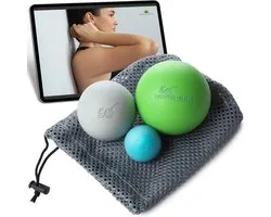 Ultimate Relief® - Bomb-Ball Original - Massage bal - Lacrosse bal - Massage roller voor Zelfmassage, Fascia training + Triggerpoint therapie