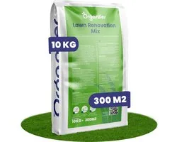 Scarify Mix - Rénovation Pelouse - Semences Gazon - Engrais - Amendement Sol (10Kg - Pour 300m2) Organifer