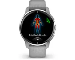 Garmin Venu 2 Plus GPS 3,3 cm (1.3") AMOLED 43 mm Gris, Argent GPS (satellite)
